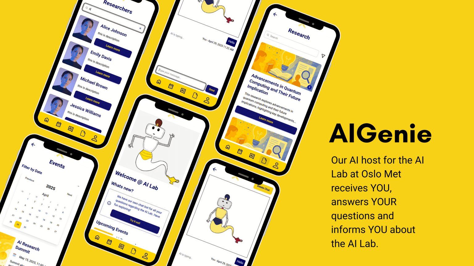 Screenshot of AIGenie project